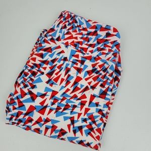 LulaRoe Red White and Blue Leggingd